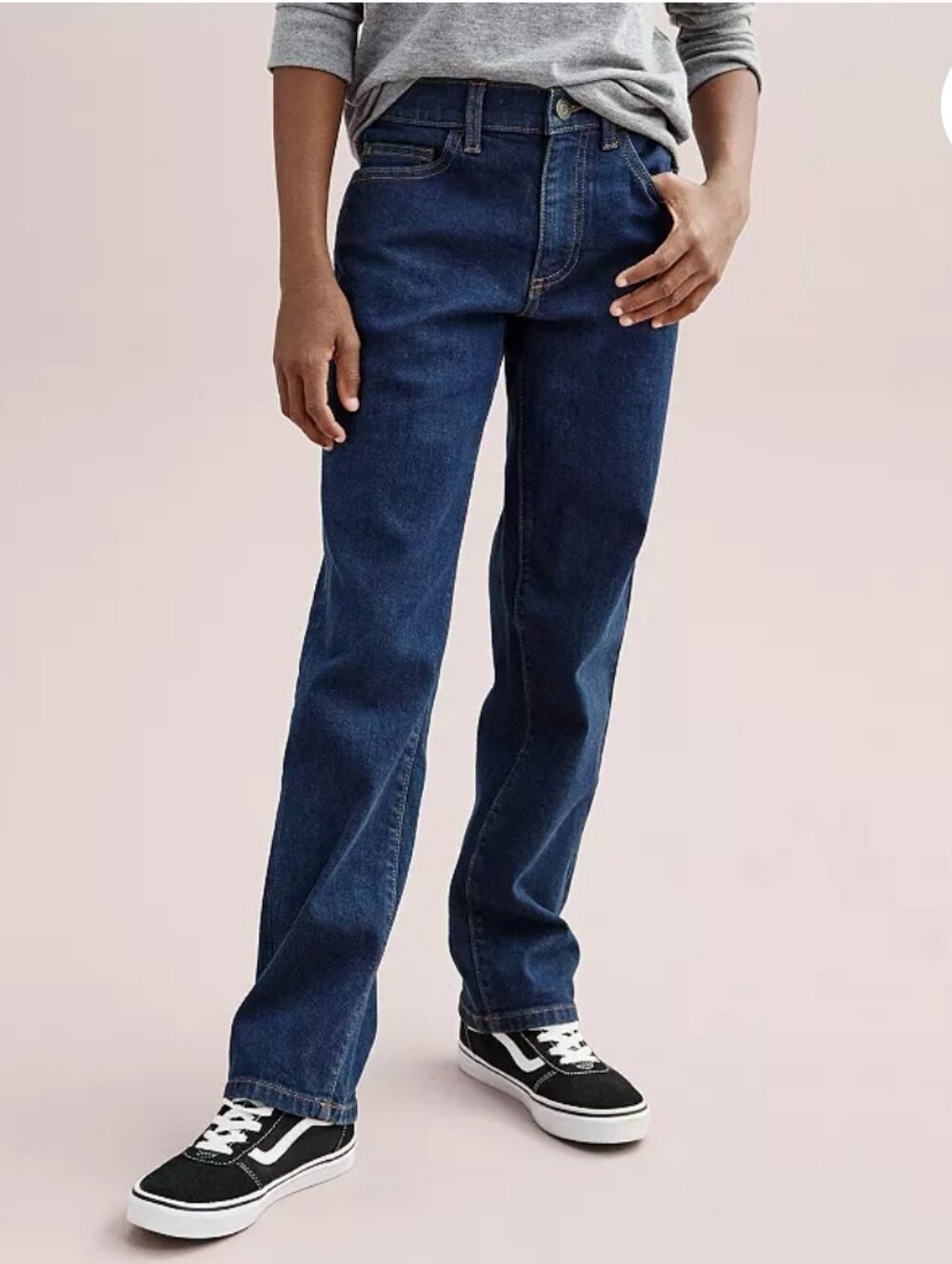 Sonoma Boys Straight Jeans in Dark Blue Denim